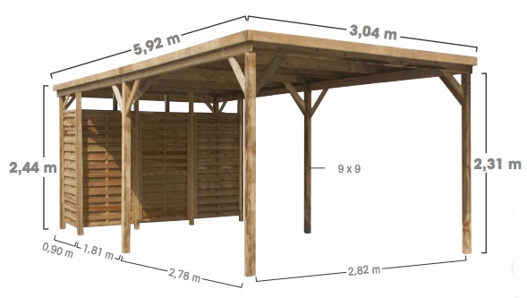 Carport Etna Uno A