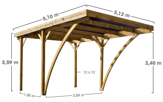 Milano Uno carport