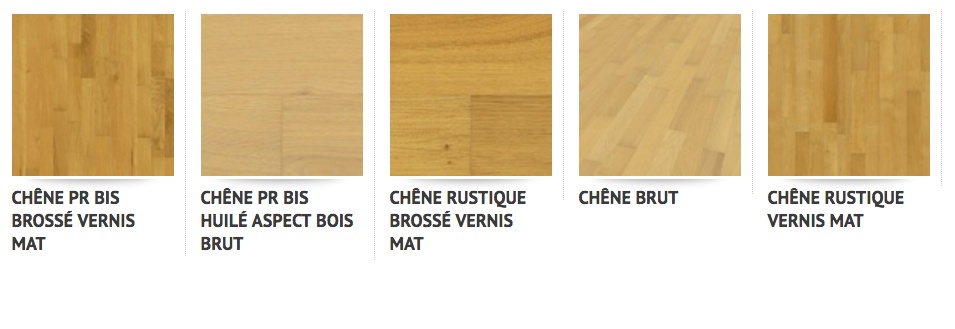 couleurs parquet massif Udiwood