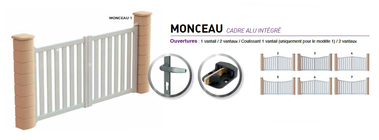 Monceau portail PVC