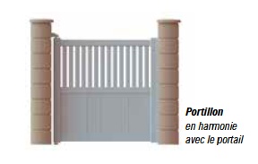 portillon portail PVC