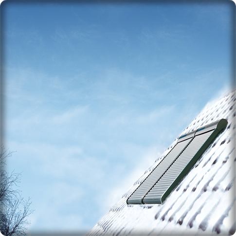 Volet roulant VELUX hiver et neige