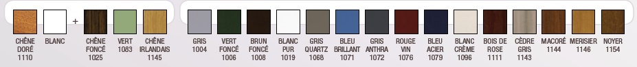 coloris Volets battants Thiebaut PVC