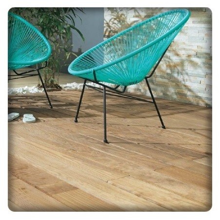 Terrasse en bois résineux