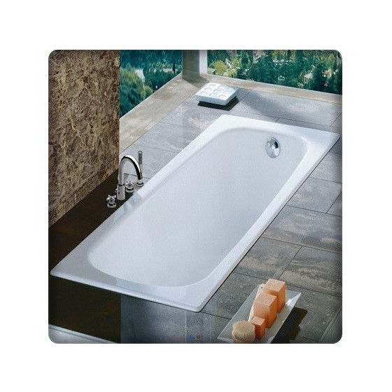 Baignoire rectangulaire en acier