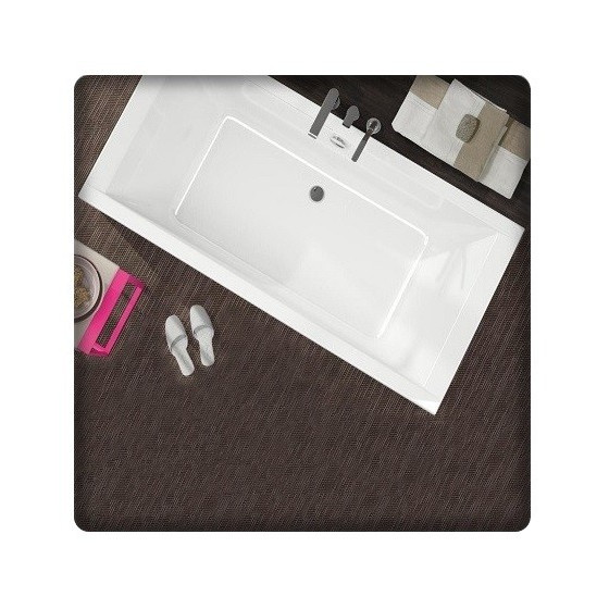 Baignoire rectangulaire à double dos