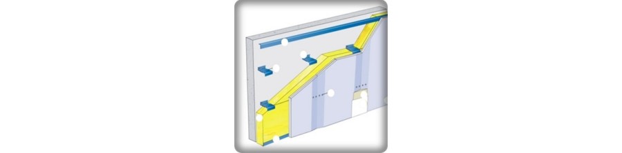 - Doublage acoustique - Mur - Pose et fourniture